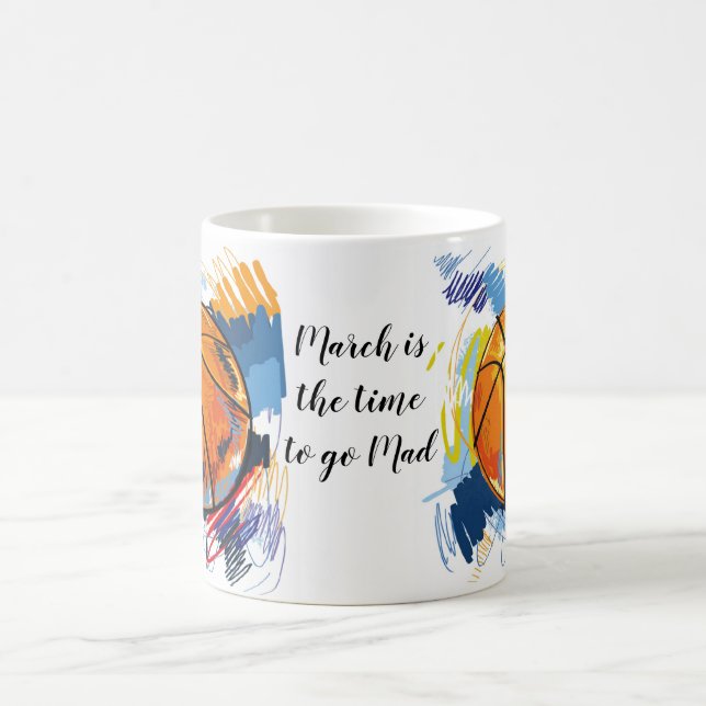 Taza De Café Cofffee Mug-Mad para el baloncesto (Centro)