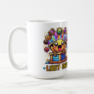 Taza De Café Cofre del Tesoro de Loot Day Gaming