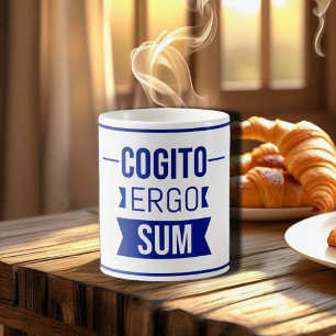 Taza De Café Cogito ergo sum - frase latina