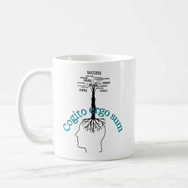 Taza De Café Cogito ergo sum (Je pense, donc je suis) (Izquierda)