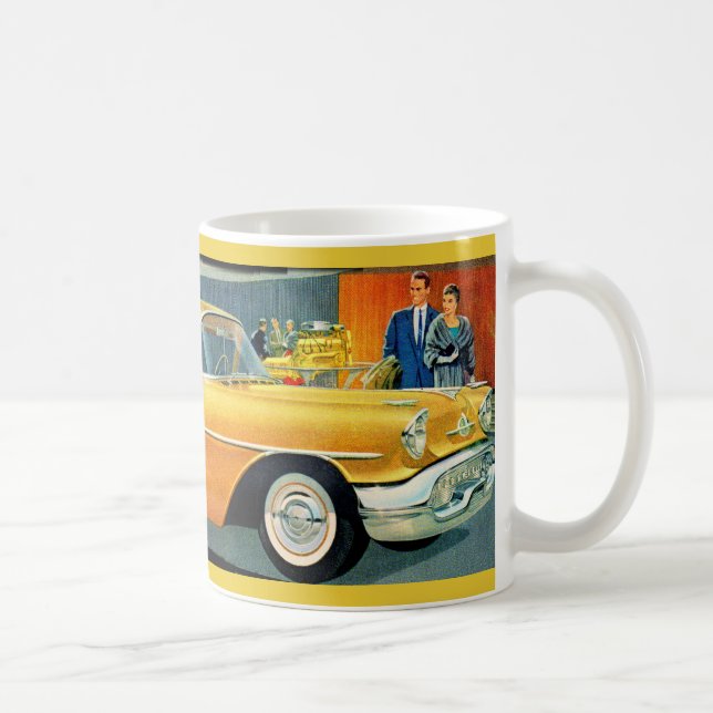 Taza De Café Cohete dorado de los años 1950 88 (Derecha)