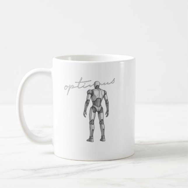 Taza De Café Cohete Espacial Profundo Futurista | Misión Espaci (Izquierda)
