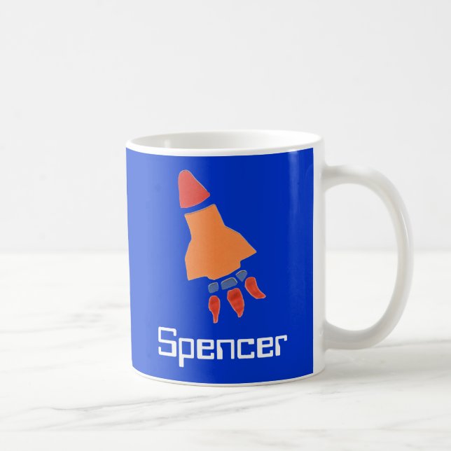 Taza De Café Cohete personalizado (Derecha)