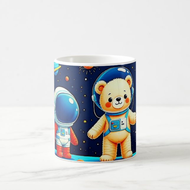 Taza De Café Cohete Teddy Cósmico (Centro)
