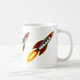 Taza De Café Cohetes retro - II