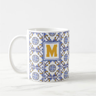 Taza De Café Coimbra Crown Vintage Portuguese Mediterranean