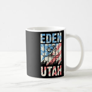 Taza De Café Coincidencia de estilo retro de esquí de montaña E