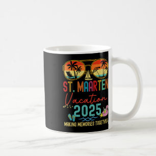 Taza De Café Coincidencia de Recuerdos Retro St. Maarten Vacati