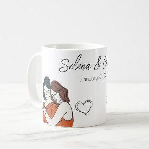 Taza De Café Coincidencia lesbiana personalizada