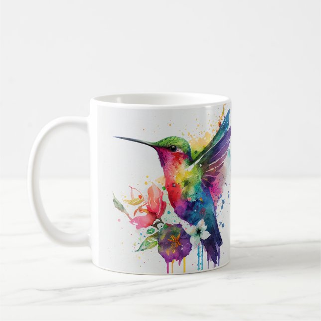 Taza De Café Cojín arcoiris acuático (Izquierda)