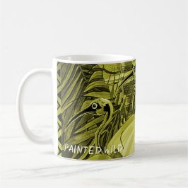 Taza De Café Cojín de arbusto leopardo oliva