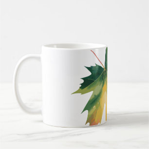 Taza De Café Cojín decorativo personalizable de hoja de arce de