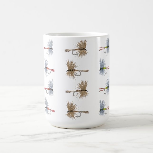 Taza De Café Cojines de pesca de mosca (Centro)
