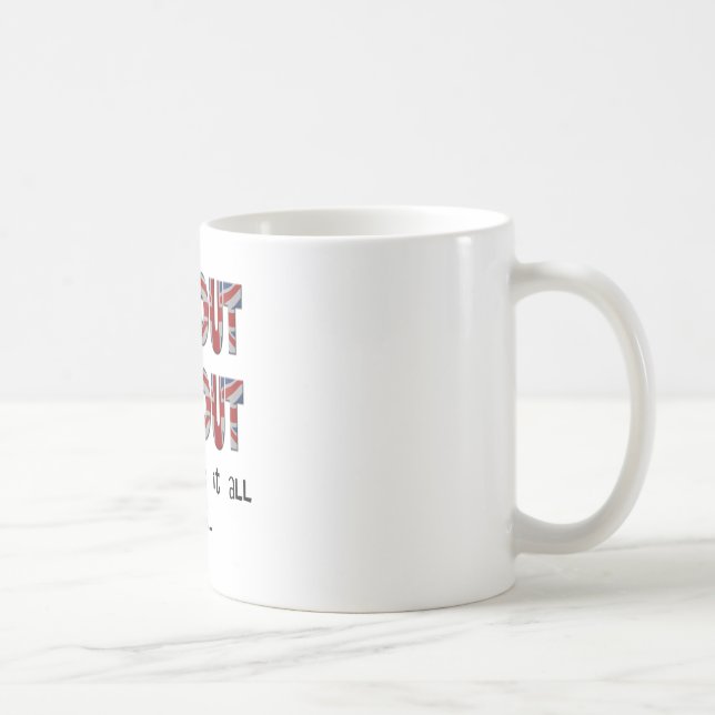 Taza De Café Cokey hokey del Brexit (Derecha)