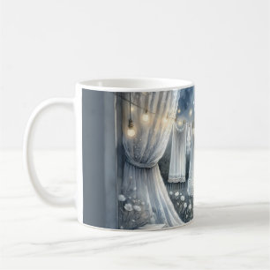 Taza De Café Colada de ropa bajo la luz de la luna Cottagecore