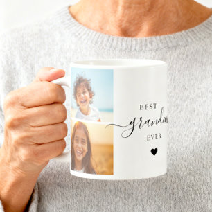 Taza De Café Colage de Fotos Adorable La Mejor Abuela del Mundo