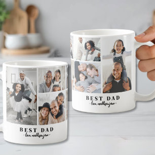 Taza De Café Colage de fotos familiares del padre