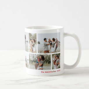 Taza De Café Colaje de 10 fotos minimalista simple