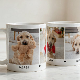 Taza De Café Colaje de fotos minimalista moderno para varias ma
