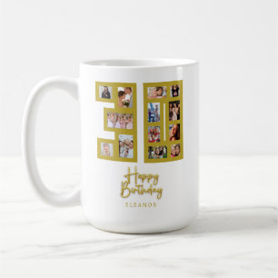 Taza De Café Colaje de Fotos para el Cumpleaños 30