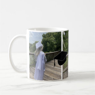 Taza De Café Colaje de graduación de tres fotos