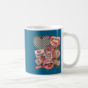 Taza De Café Colaje del Día de San Valentín Occidental Vintage