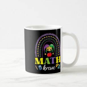 Taza De Café Colas de máscaras Arcoiris Mardi Gras Math Krewe T