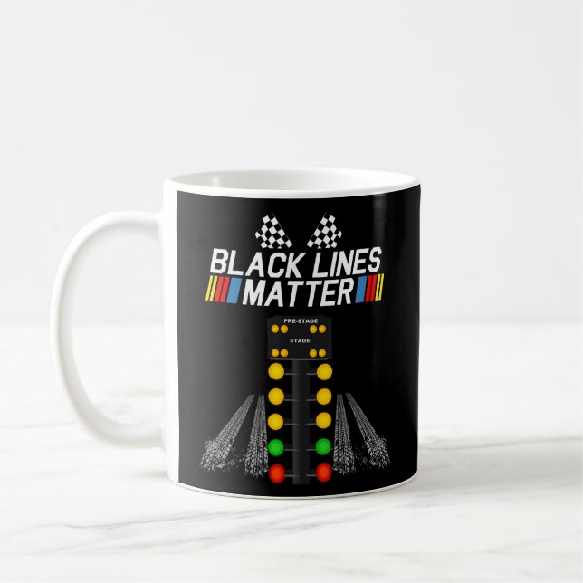 Taza De Café Colas negras Materia Arrastrar Carreras Luz de árb (Izquierda)