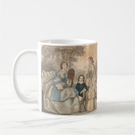 Taza De Café Colchones de ropa de Godey de 1858