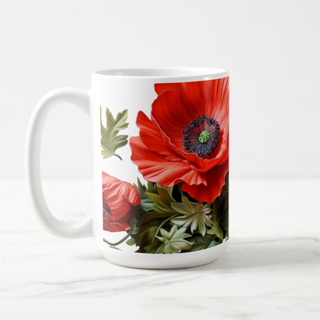 Taza De Café Colección Campos de amapola - Beber barba (Izquierda)