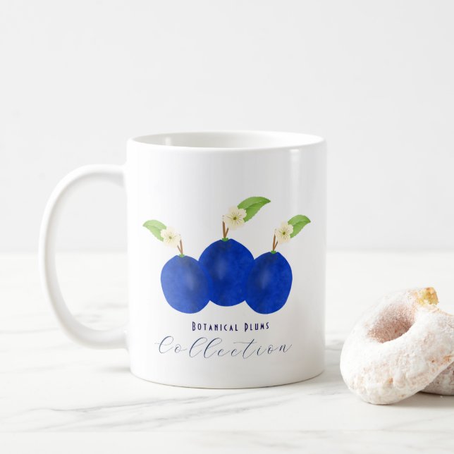Taza De Café Colección de Ciruelas Botánicas (Con donut)