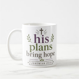 Taza De Café Colección de Citas Cristianas Sus Planes Traen Esp