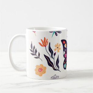 Taza De Café Colección de elementos de verano primaverales por