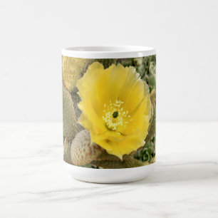 Taza De Café Colección de flor Cactus Flower Close Up en un