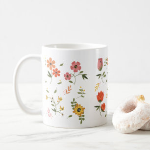 Taza De Café colección de flores 