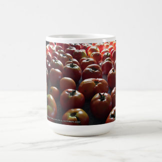 Taza De Café Colección de flores de tomates frescos en una