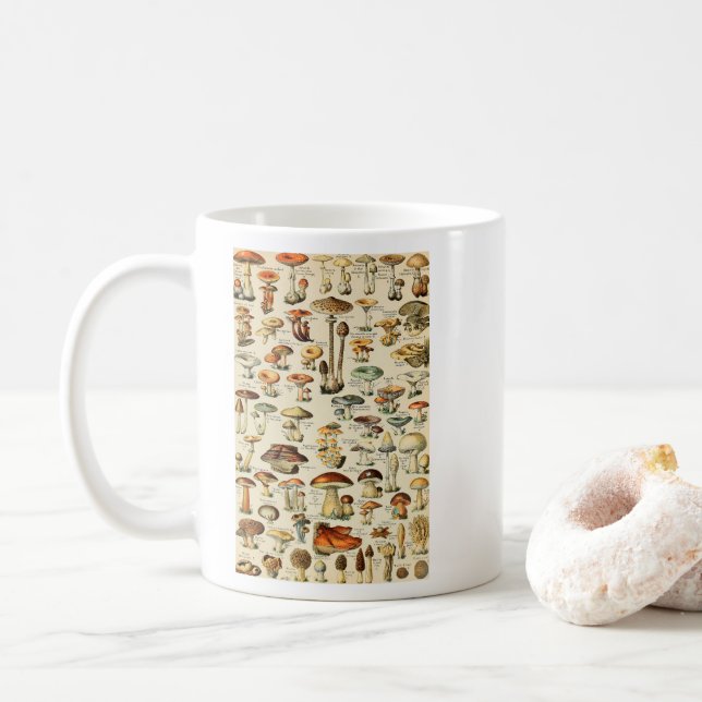Taza De Café Colección de hongos (Con donut)