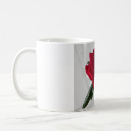 Taza De Café Colección de la flora del rosa rojo