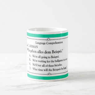 Taza De Café Colección de la lengua - alemán 3