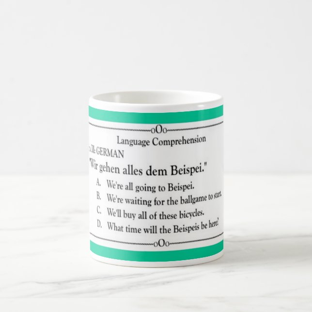 Taza De Café Colección de la lengua - alemán 3 (Centro)