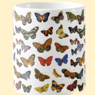 Taza De Café Colección de mariposas