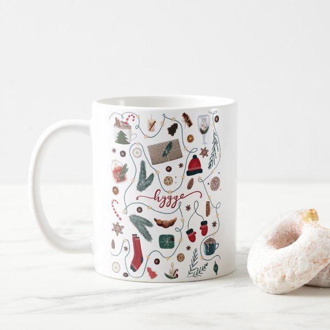 Taza De Café Colección de Navidades de hidrógeno (Con donut)