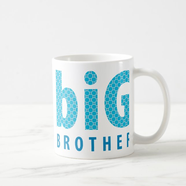 Taza De Café COLECCIÓN DE SIBLINGS - hermano mayor {blue} (Derecha)