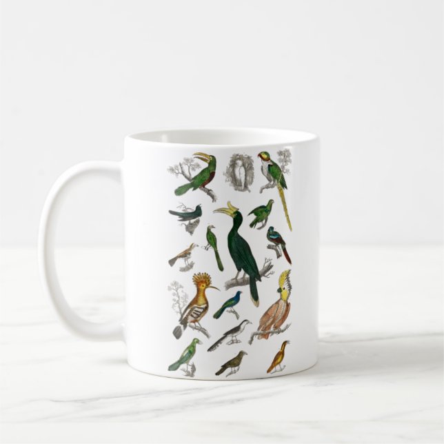 Taza De Café Colección de varias aves  (Izquierda)