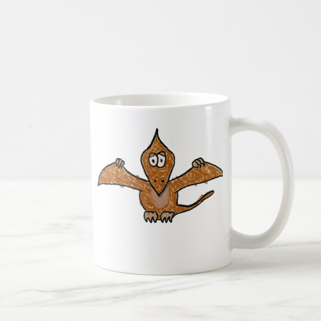Taza De Café Colección del dinosaurio del Pterodactyl del (Derecha)