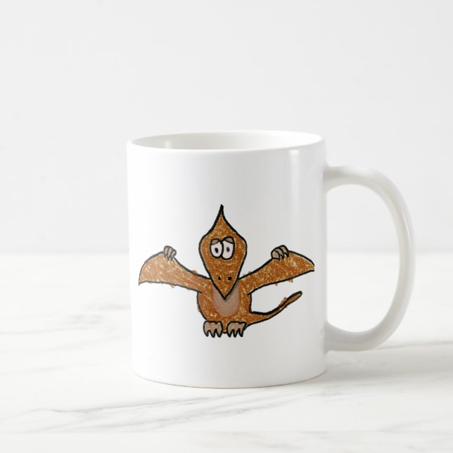 Taza De Café Colección del dinosaurio del Pterodactyl del (Derecha)