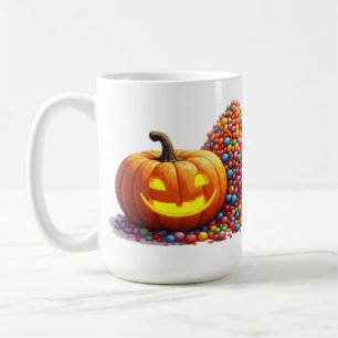 Taza De Café Colección Divertida de Calabaza y Dulces de Hallow
