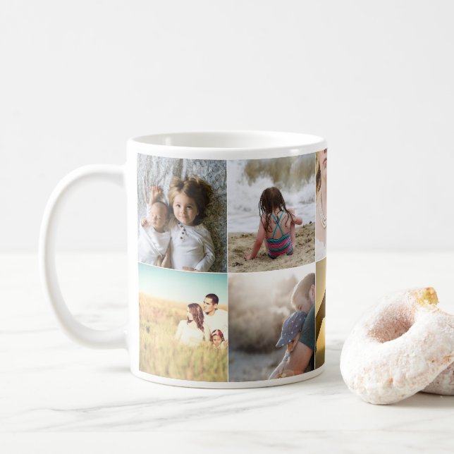 Taza De Café Colección fotográfica blanca (Con donut)