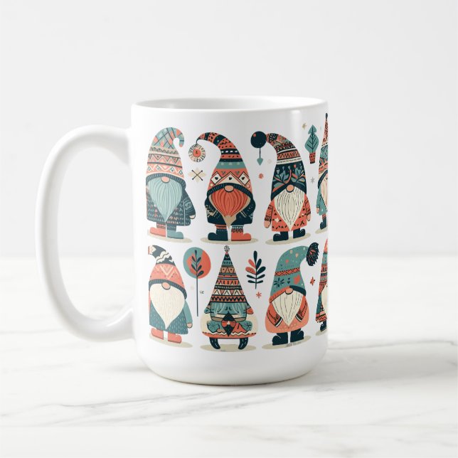 Taza De Café Colección gnomes de navidades cutos (Izquierda)