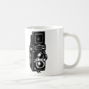 Taza De Café Colección gráfica de cámara reflex con lente doble